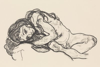 Flickan, 1918. av Egon Schiele