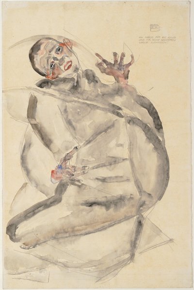 Jag tål gärna konsten och mina nära och kära, 1912 av Egon Schiele