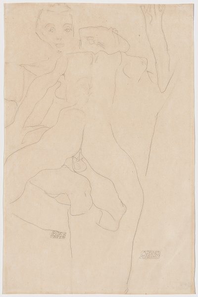 älskare Älskande par, 1911 av Egon Schiele