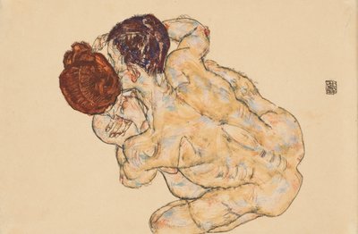 Man och kvinna av Egon Schiele