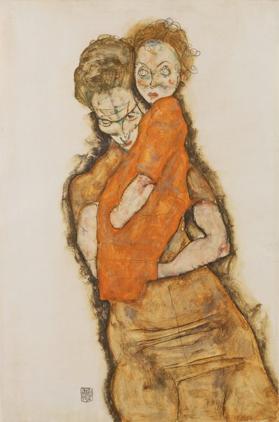Mor och barn av Egon Schiele