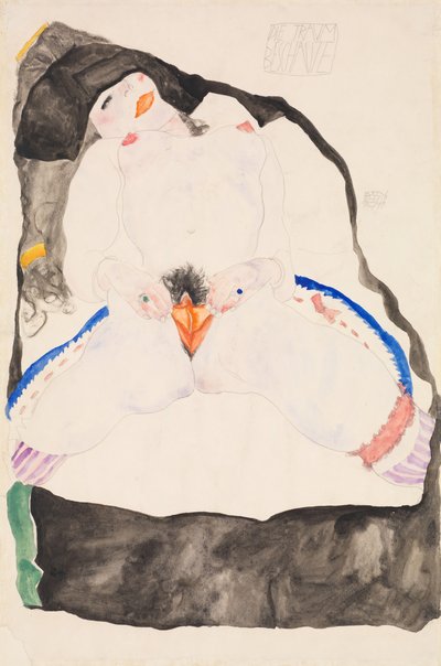 Observerad i en dröm, 1911. av Egon Schiele