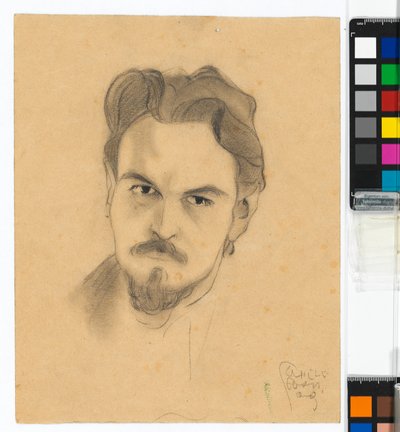 Porträttstudie av Anton Peschka av Egon Schiele