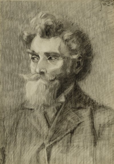 Porträtt av man; Mannerporträtt, 1907 av Egon Schiele