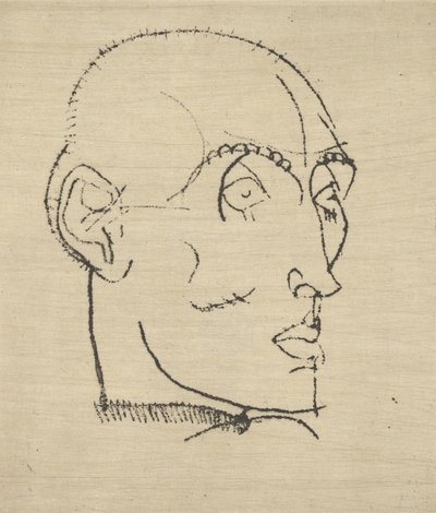 Porträtt av en man, 1914. av Egon Schiele
