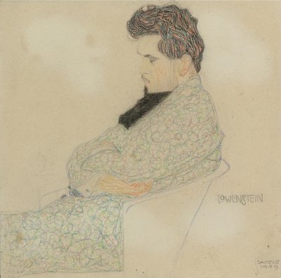 Porträtt av kompositören Arthur Löwenstein, 1909 av Egon Schiele