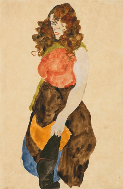 Prostituerade (Dirne) av Egon Schiele