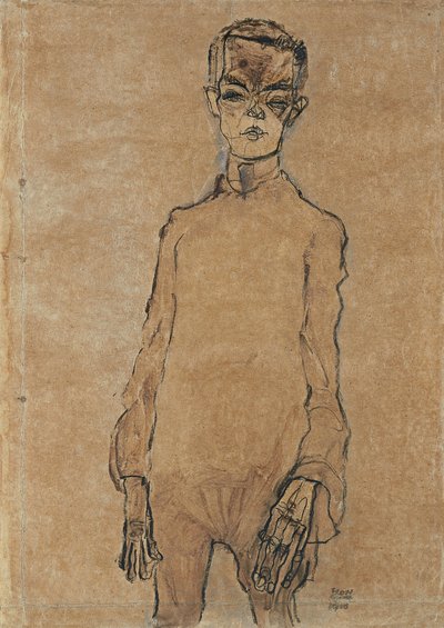 Självporträtt, 1910 av Egon Schiele