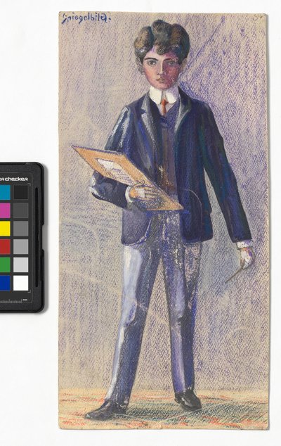 Spegelbild av Egon Schiele