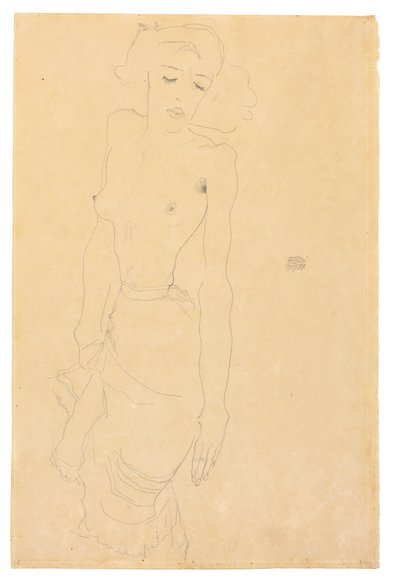 Stående kvinna, 1911 av Egon Schiele