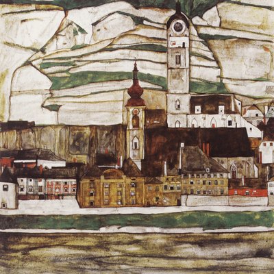 Stein an der Donau (distriktet Krems) av Egon Schiele