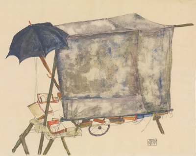 Street Cart, 1914. av Egon Schiele