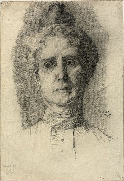 Konstnärens mor av Egon Schiele