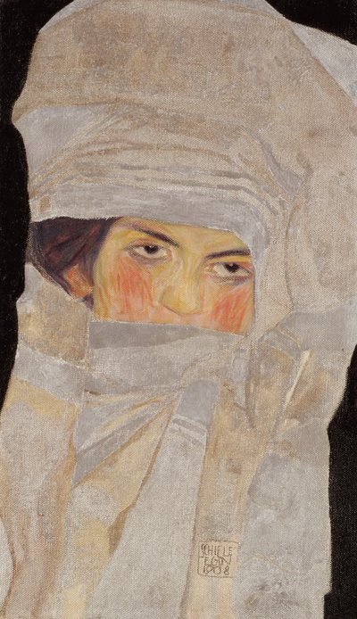 Konstnärens syster, Melanie, 1908 av Egon Schiele