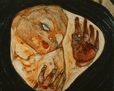 Död mamma I av Egon Schiele