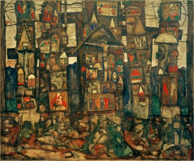 Skogshängivenhet av Egon Schiele