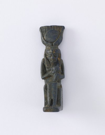Figur av Isis och Horus, möjligen Ptolemaic Period, 305-30 BC (fajans) av Egyptian