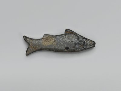 Figur av en fisk (fajans) av Egyptian