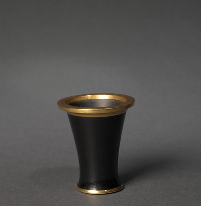 Kosmetisk kärl (bägare), ca 1859-1814 f.Kr. (obsidian & guld) av Egyptian 12th Dynasty