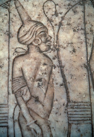 Nubisk fånge, lättnad egyptisk civilisation av Egyptian 12th Dynasty