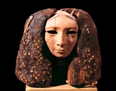 Porträtt av en prinsessa, från Lisht, Middle Kingdom, Dynasti XII (trä) av Egyptian 12th Dynasty