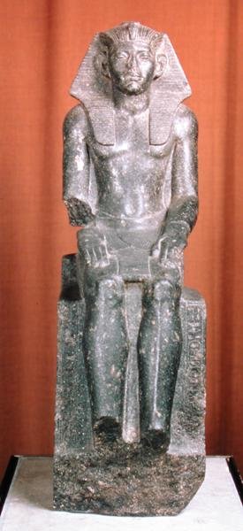 Staty av Amenemhat III (dioritgnejs) av Egyptian 12th Dynasty