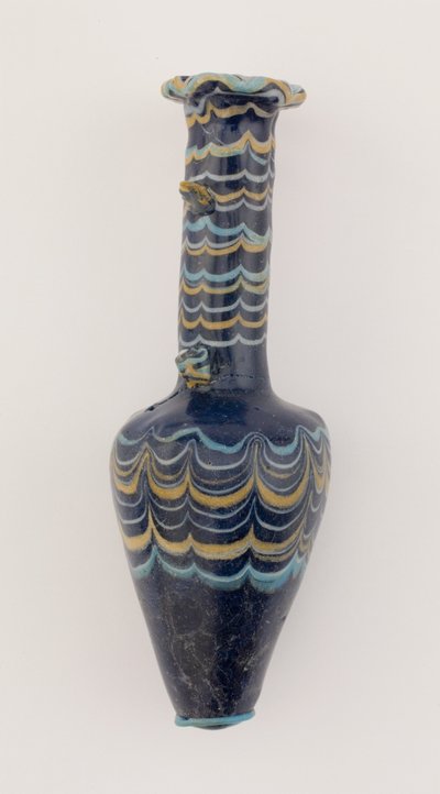 Flaska, Nya kungariket, ca 1425-1362 f.Kr. (glas) av Egyptian 18th Dynasty