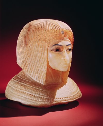 Chef för en kvinna, som tros vara prinsessan Kiya, New Kingdom (alabaster) av Egyptian 18th Dynasty