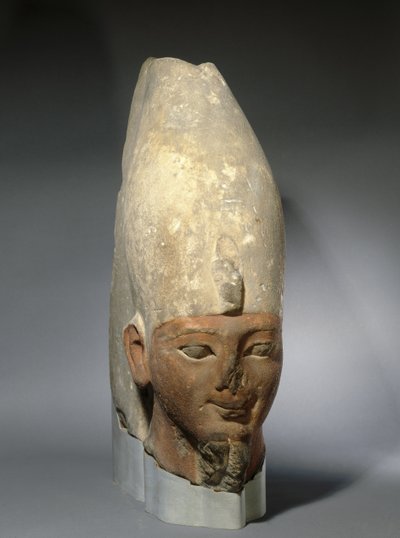 Chef för en kung från tidig artonde dynastin, Nya kungariket, ca 1539-1493 f.Kr. (sandsten) av Egyptian 18th Dynasty