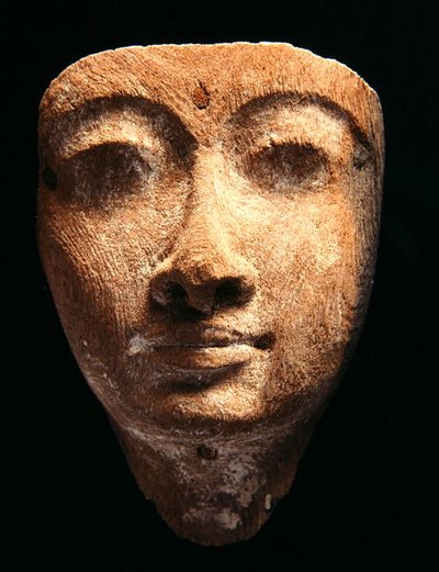 Mask, New Kingdom (trä) av Egyptian 18th Dynasty