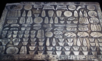 Offerbord, Egyptisk civilisation, Nya riket, Dynasti XVIII, Detalj av Egyptian 18th Dynasty