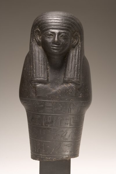 Shabti-figur för Amenemhat, New Kingdom (diorit) av Egyptian 18th Dynasty