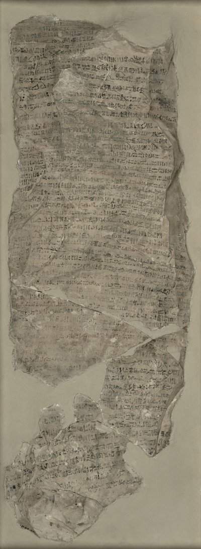 Sinuhe Ostracon, New Kingdom (kalksten) av Egyptian 18th Dynasty
