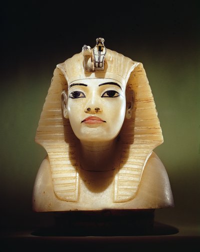 Propp från en av urnorna, från Tutankhamons grav, Nya kungariket (alabaster) (se även 149422) av Egyptian 18th Dynasty
