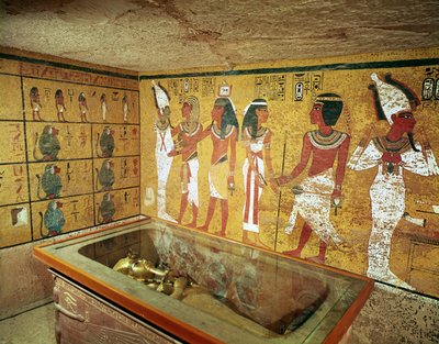 Gravkammaren i Tutankhamons grav, Nya kungariket av Egyptian 18th Dynasty