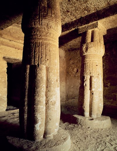 Utsikt över gravkapellet i Meryre, New Kingdom av Egyptian 18th Dynasty