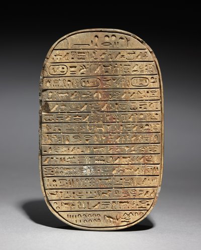 Wild Bull Hunt Scarab of Amenhotep III, ca 1391-1353 f.Kr. av Egyptian 18th Dynasty