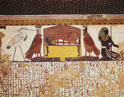 Egypten, Luxor, Forntida Thebe, Valley of Queens, Nefertaris grav av Egyptian 19th Dynasty