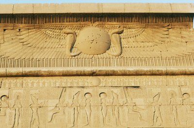 Relief, södra ptolemaiska portalen, Amuns tempel, Karnaks tempelkomplex (UNESCO:s världsarvslista av Egyptian 19th Dynasty