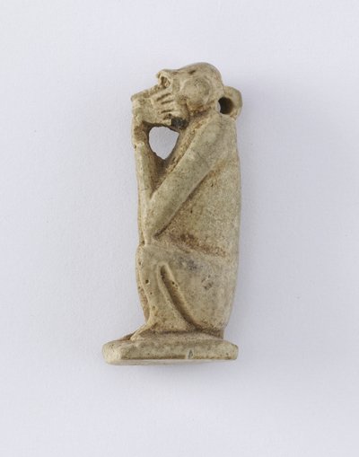 Sittande apa, Nya kungariket, ca 1292-1190 f.Kr. (lera) av Egyptian 19th Dynasty