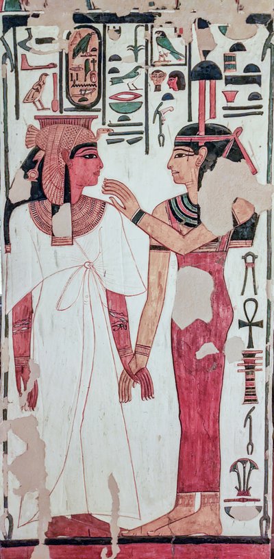 Nefertaris grav. (väggmålning) av Egyptian 19th Dynasty