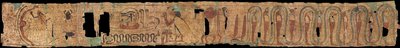 Forntida egyptisk begravningstext - Forntida Egypten - 1069-945 f.Kr. - Papyrus - 10x100 - Szepmuveszeti Muzeum, Budapest av Egyptian 21st Dynasty