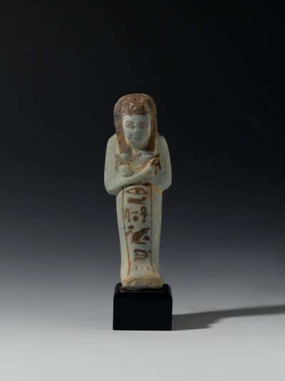 Shabti av Akhesenmut, möjligen från Deir el-Bahri, New Kingdom (fajans) av Egyptian 21st Dynasty