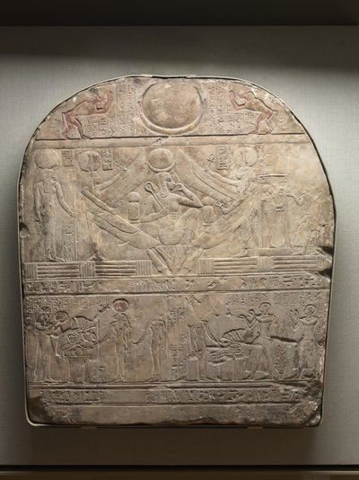 Stele av översteprästen i Ptah, Shedsunefertem, 945-924 f.Kr. av Egyptian 22nd Dynasty