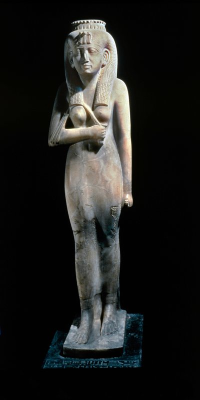 Amenirdis I (alabaster och basalt) av Egyptian 25th Dynasty