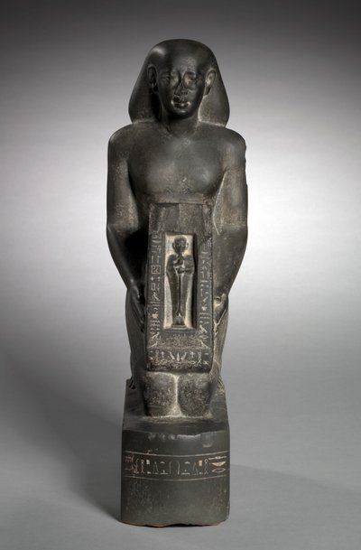 Naophorous staty av finanschefen och övervakaren av fälten, Horwedja, 521-486 f.Kr. av Egyptian 27th Dynasty