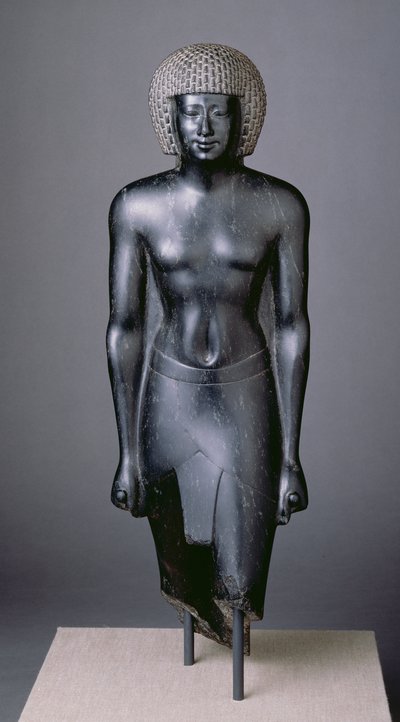 Dattari-statyn, sen period (diorit) av Egyptian 30th Dynasty