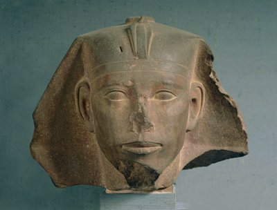 Huvud av kung Djedefre, från Abu Roash, Gamla riket, ca 2565-2558 f.Kr. (kvartsit) (se även 50746) av Egyptian 4th Dynasty