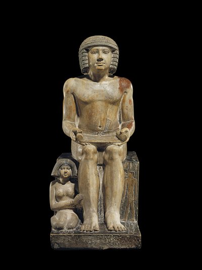 Staty för inspektören av de skriftlärda Sekhemka, ca 2400-2300 f.Kr. av Egyptian 5th Dynasty