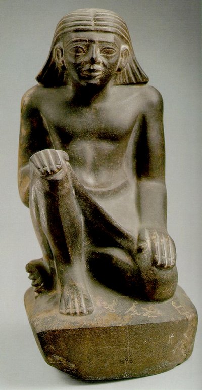 Prins Tjau sittande (gråvåt) av Egyptian 6th Dynasty